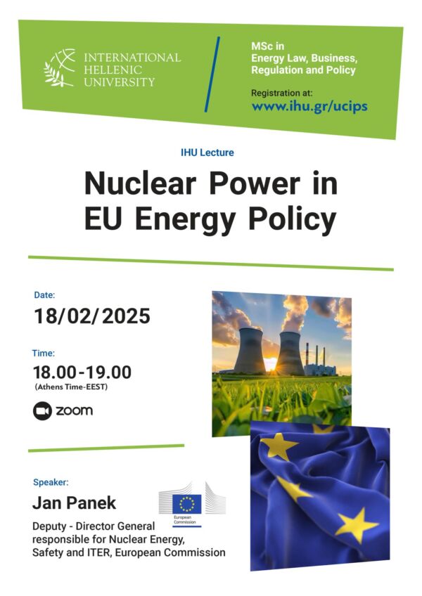 Online Event On Nuclear Power In EU Energy Policy By Mr J Panek